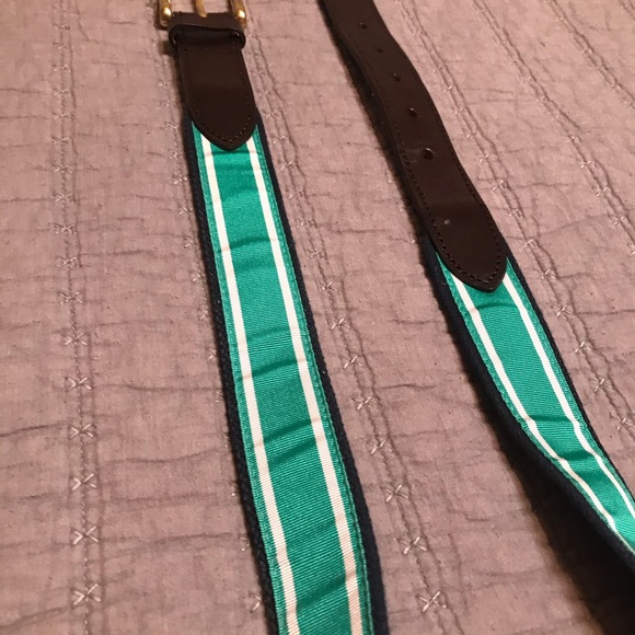 Vineyard Vines Men’s 32” inch belt green navy - Picture 3 of 6